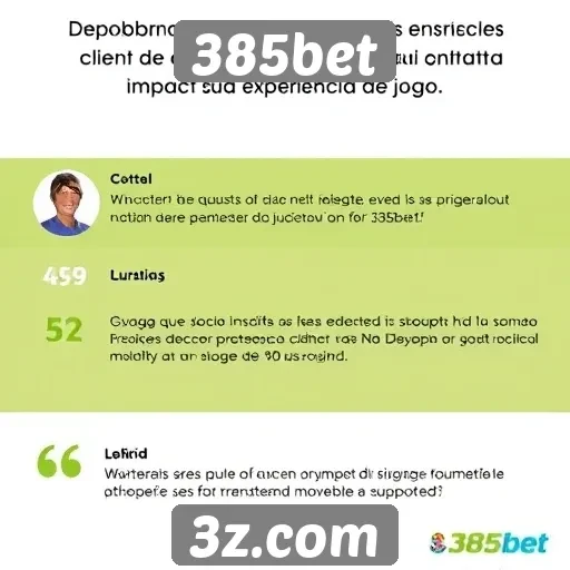 Feedback de jogadores sobre o suporte do 385bet